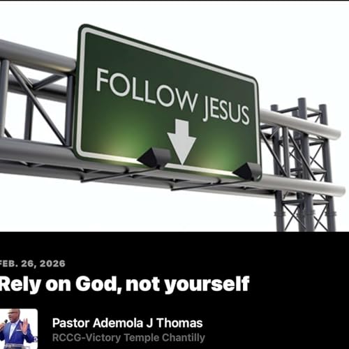 Rely on God, not yourself.