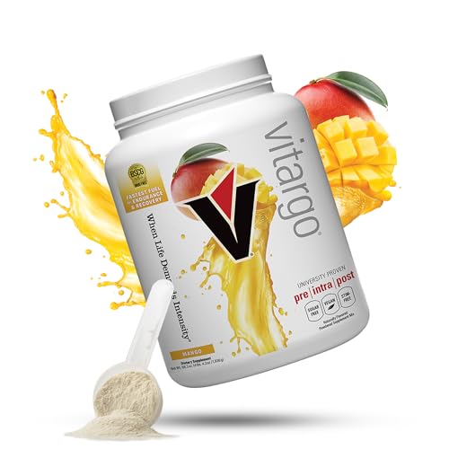 Vitargo Carbohydrate Powder | Feed Muscle Glycogen 2X Faster | 68.3 oz Mango Pre Workout & Post Workout Recovery Powder | Carb Supplement for Recovery, Endurance, Gain Muscle Mass