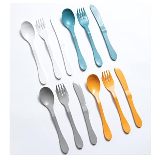 KNORK Eco 12-Piece Plant-Based Bamboo Flatware Set