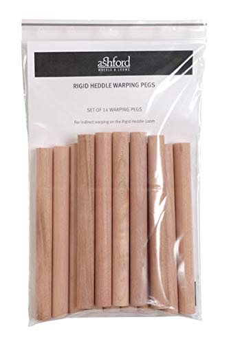 Ashford Warping Pegs, 14-Piece Set for Rigid Heddle Looms