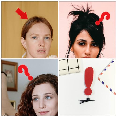 Beavorty 12 piezas pinzas para el cabello con símbolo para niñas, accesorios únicos para peinados y fiestas miniatura 4
