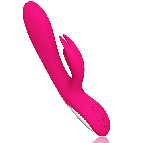 ACVIOO Rabbit Vibrator Dildo G-Spot Clitoris Stimulation 10-Frequency Vibration Mode Silicone Vagina Vibrating Adult Sex Toy for Couples(Pink) ¡­