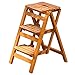 MTYLX Sgabello a Passo Pieghevole, Seggiolino Pieghevole Sedie Sedili Scale Scaffale 3 Passo Scaffalatura Pieghevole Scaffalatura Portatile Rack Portatile Panchina Panchina da Cucina Indoor Ascend Ca