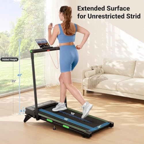 THERUN Walking Pad with Incline & Handle Bar, 2 in 1 Portable Treadmill - image 7