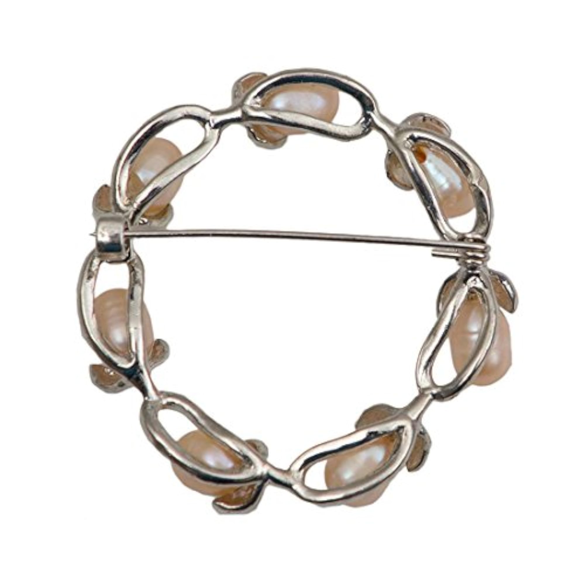 Freshwater Pearl Brooch Pin Handmade Jewelry