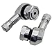 Produktbild 2x Motorrad Alu Winkelventil Silber 11,3mm Ventile Eckventile Ventil