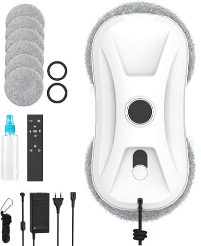 Oamger Fensterputzroboter 5600Pa, Fensterputzroboter mit Doppelstrahl Sprühfunktion,...