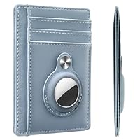 Hawanik Slim Minimalist Front Pocket Air Tag Wallet, RFID Blocking Card Holder Wallet with Airtag Holder