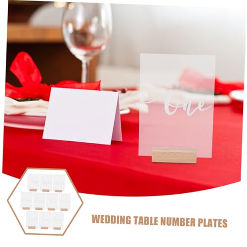 Numéros de table en acrylique dépoli PRETYZOOM pour mariage x20