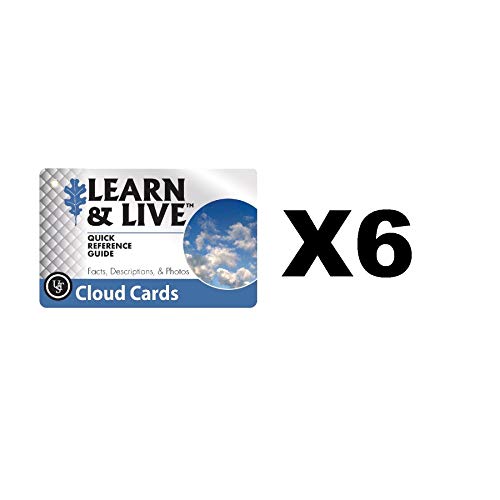 Ultimate Survival Technologies Guía de bolsillo para tarjetas en nube (paquete de 6)