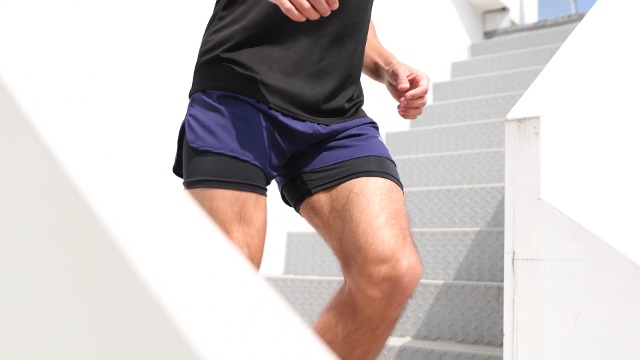 Pantaloncini Da Corsa Uomo 2 In 1 - Sportivi, Con Tasca Interna E Passante Asciugamano, Ideali Per Palestra E Maratona