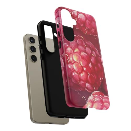 Coque Samsung S24 Plus Aquarelle Framboises rigide anti-rayures