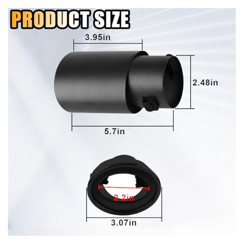 Smilfuy SMILFUY-SMFY-25 Stainless Steel Car Exhaust Tip thumb #1