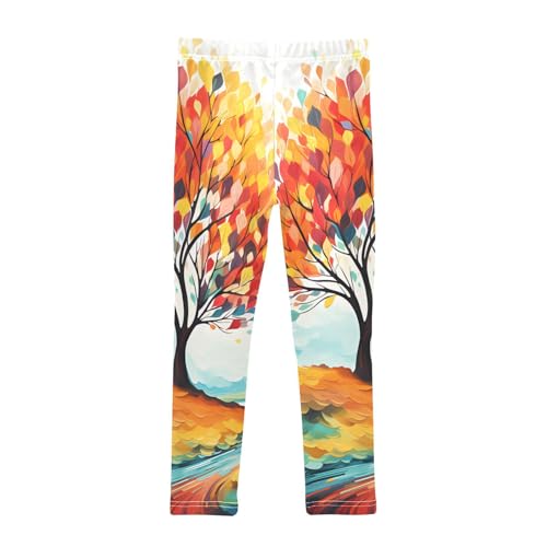 Bolaz Toddler Girls Leggings Printed Yoga Pants Leggings Colorful Tree River for Kids2