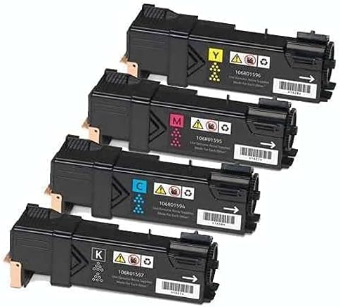 A&V Pioneer Replacement for Xerox Phaser 6140 Toner Cartridge (Black 106R01480, Yellow 106R01479, Magenta 106R01478, Cyan 106R01477, 4PK)