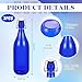 Teenyyou 3 Pcs Cobalt Blue Glass Bottle 1 L / 33.75 oz Decorative Bottles Blue Swing Top Glass Bottles with Airtight Lid for Homemade Wine DIY Make Your Own Drinks, Decoration for Centerpieces