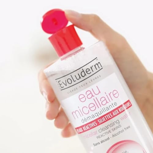 Image of Evoluderm Micellar Water For Reactive Skin 500 ml | Soothing Makeup Remover | Alcohol & Paraben Free