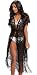 Costyleen Summer Womens Beach Wear Cover up Swimwear Bikini Lace Floral Long Maxi Beach Dress Black,Black1,L(fits M-L)