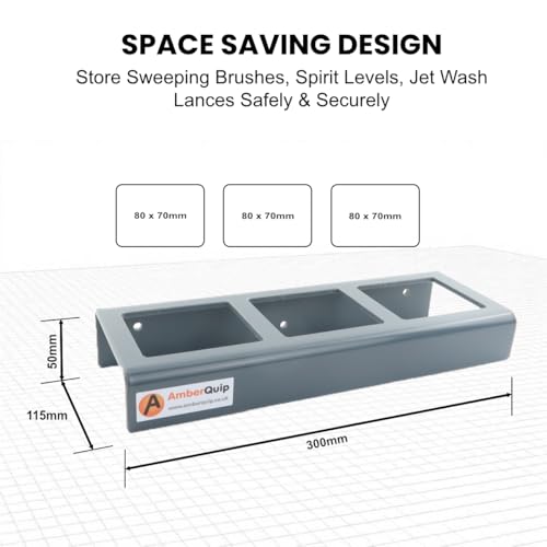 Tool Storage Brackets for sweeping brushes, spirit level etc. Enclosed design for work van or workshop storage. Supplied as Pair. 100% WATERPROOF 2 Tool Storage Brackets for sweeping brushes, spirit level etc. Enclosed design for work van or workshop storage. Supplied as Pair. 100% WATERPROOF - Image 2
