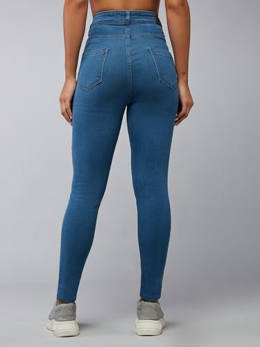 Image of Dolce Crudo Distressed High Rise Skinny Jeans for Women