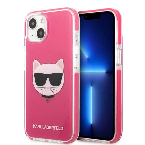 Karl Lagerfeld KLHCP13STPECPI Coque Rigide pour iPhone 13 Mini 5,4" Motif tĂŞte d