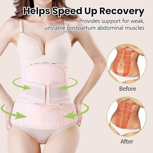 Image of Postpartum Girdle C-Section Recovery Belt Back Support Belly Wrap Belly Band Shapewear