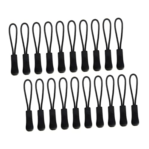 DOITOOL Practical Zipper Extension Kit 50pcs Zipper Pull Cord Ends for Clothing Bags and Suitcases
