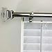 NONO Bracket XL - Inside Mounted Faux Wood Blinds Curtain Rod Bracket Attachment (Brown)