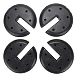 Home Source Gazebo Leg Weights – 4 Piece – Garden Boulder for Gazebo Tent Market Stall Pole Marquee Awning (Set of 4) - Image 2