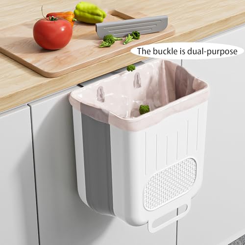 Caneca plegable de plástico blanca para cocina y baño miniatura 5