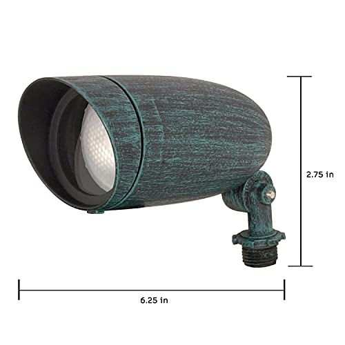 Image of Nuvo Lighting SF76 /656 One Light PAR20 120 Volt Die Cast Aluminum Durable Outdoor Landscape Security Lighting Flood, Antique Verdi