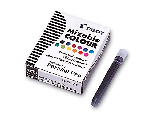 Pilot Calligraphy Fountain Pen Refillable (3.8 mm + Cartridges), Black, 1 - Pack - Image 3