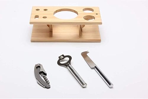 Miniatura 5 de ONOTEC Juego de coctelera de 9 piezas con soporte de bambú, regalos para hombres, papá, abuelo, kit de barman de acero inoxidable, juego de