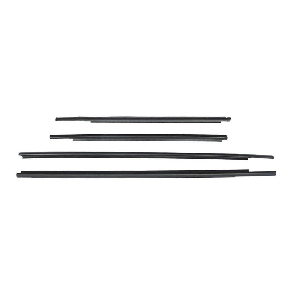 Xmsbcbcz One Color Sealing Strip 4Pcs Car Outer Windows Rubber Weatherstrip Waterproof Pressure Strip Sealing Belt For Toyota For Yaris Sedan 2007-2016