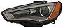 JP Auto Compatible with Audi A3/S3 Headlight Lamp 2015 2016 HID Driver Left Side
