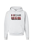 TOOLOUD Sporty Team Canada Hoodie Sweatshirt - White - 2XL