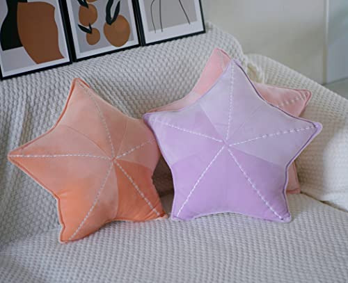Hxiyan Starfish, Shell Pillow, Plush Cushion, Car Cushion, Waist Cushion, Interesting Characteristic Chair Cushion (Star Purple, 19.6In) #TOP4