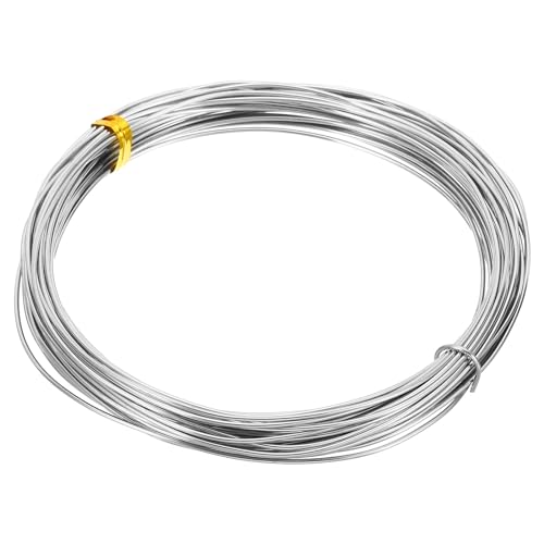 Alambre de níquel suave PATIKIL de 1 mm para manualidades y joyería, carrete de 10 metros