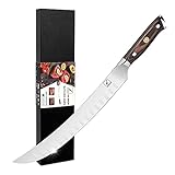 imarku Butcher Knife, 10 Inch Carving Knife, Sharp Breaking Cimitar Meat Knife, Japanese Stainless...