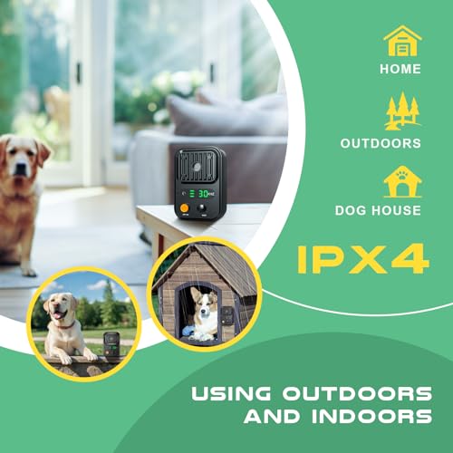 Love begans Antibell für Hunde, Ultraschall Anti Bell Gerät mit 3 Modi, Wiederaufladbares Audio & Ultraschall Hunde Bellen für Outdoor Indoor, Bis zu 10M