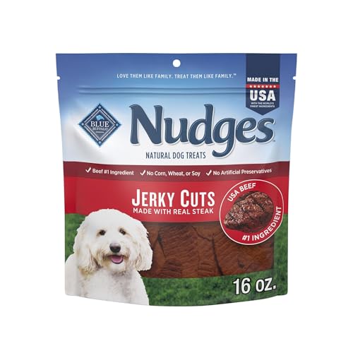 Blue Buffalo Nudges Jerky Cuts Dog Treats, Made in the USA with N...