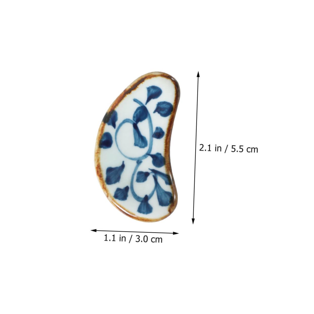 HOLIDYOYO 4Pcs Retro Ceramic Chopstick Rests Elegant Chopstick Stands for Home Office Restaurant Use Prevents Rolling Keeps Tableware Clean