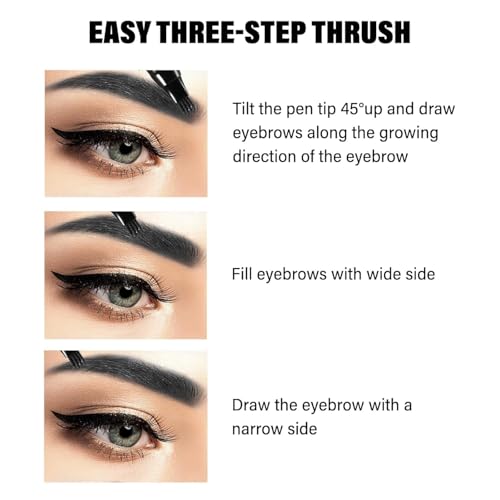 Image of Eyebrow Pencil Black | Waterproof & Smudge-Proof | One Swipe Application | Micro Precision | Natural & Long-Lasting Finish | For Denser & Fuller Eyebrows | Cruelty-Free (Black+Brown)