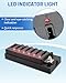 12V Fuse Block, 6 Circuits Marine Fuse Panel Relay Box Kit with LED Indicator and Damp-Proof Cover, 12 Volt Fuse Box Kit ATO Blade Fuse Block for 12V/24V Automotive Car RV Truck Boat