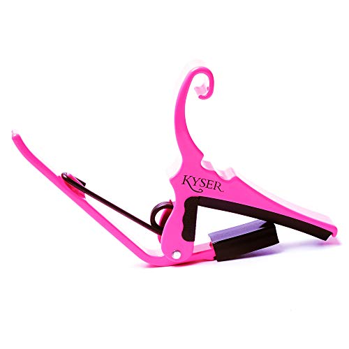 Kyser KG6NPA Quick-Change Capo (Neon Pink) – Capodastres - Les Beatles, Paul McCartney, John Lennon, RIngo Starr, George Harrison Kyser KG6NPA Quick-Change Capo (Neon Pink) - Capodastres
