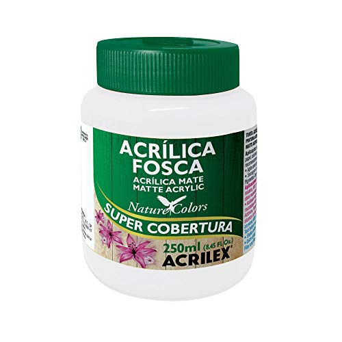 Tinta Acrílica Fosca - Nature Colors Acrilex 250 ml Branco - 519