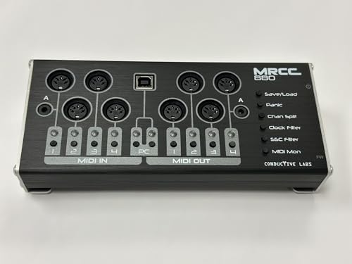 MRCC 880 MIDI Router and USB MIDI Interface: Per-port Buttons for Quick and Easy Routing Changes...