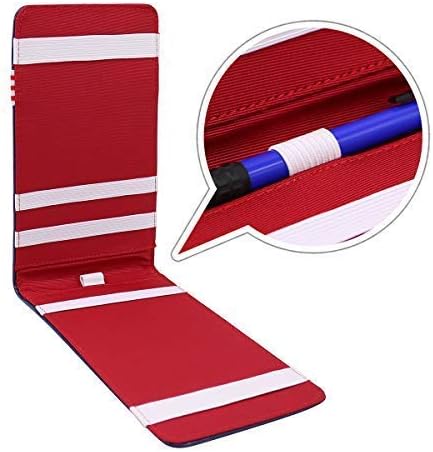 Miniatura 5 de Craftsman Golf USA Star Red Stripes Blue Pu Leather Scorecard & Yardage Holder Cover También disponible Versión personalizada Nombre