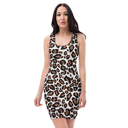 Robe léopard fluide pour femme au style animal exotique chic