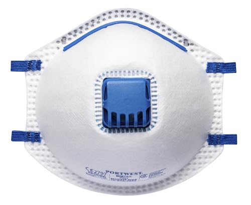 Masque FFP2 Portwest et combinaison 3M taille M pour protection blanche
